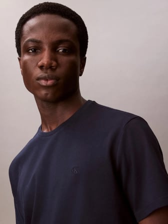 CALVIN KLEIN Erkek Marka Logolu Günlük Kullanıma Uygun Lacivert T-Shirt LV04RD254G CEF