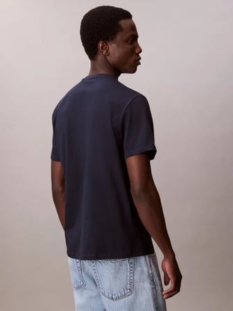 CALVIN KLEIN Erkek Marka Logolu Günlük Kullanıma Uygun Lacivert T-Shirt LV04RD254G CEF