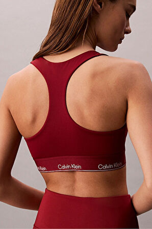 Kadın Orta Destekli Yarışçı Sırtı Spor Sütyeni - Bordo | XL
