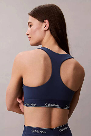 Kadın Orta Destekli Yarışçı Sırtı Spor Sütyeni - Mavi | L