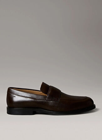 Calvin Klein Kahve Erkek Klasik Ayakkabı ESS RUBBER BAND LOAFER LTH
