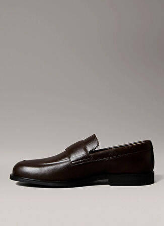 Calvin Klein Kahve Erkek Klasik Ayakkabı ESS RUBBER BAND LOAFER LTH