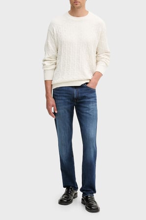 Calvin Klein Pamuklu Relaxed Fit Tamamı Logolu Kazak LV04RE301GYAS Erkek KAZAK LV04RE301G YAS KREM