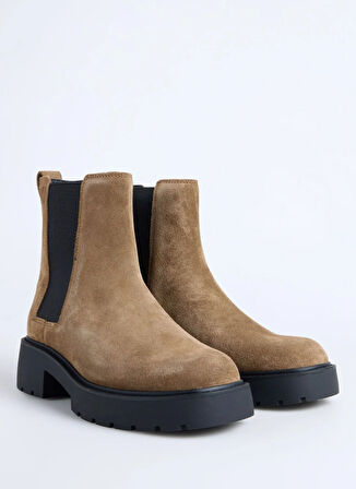 Calvin Klein Deri Taba Kadın Bot YW0YW02071ADH