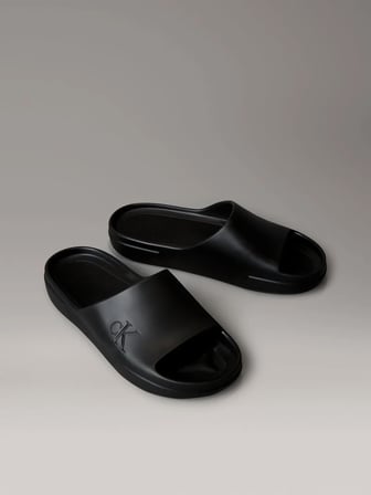 CALVIN KLEIN Erkek Marka Logolu Günlük Kullanıma Uygun Siyah Terlik YM0YM01394 0GJ