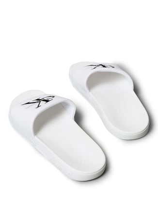 Calvin Klein Beyaz Erkek Plaj Terliği ESS SLIDE CV