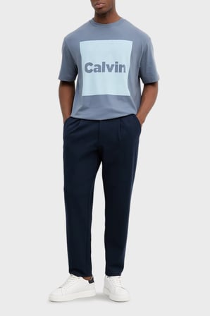 Calvin Klein Erkek Slım Tapered Knıt Pleated Pant Pantolon LV04LE613GCEF