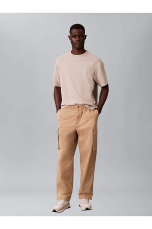 RLXD STRAIGHT COMFORT COTTON CAR Erkek Kahverengi Kargo Pantolon