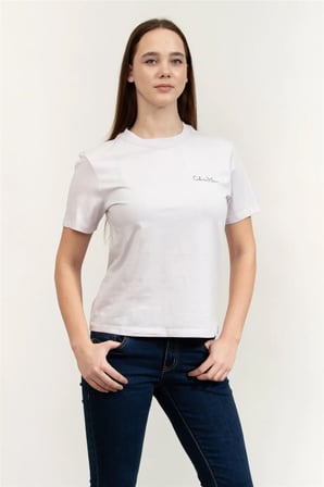 SS Classic Graphic Tee Kadın Bisiklet Yaka T-Shirt Mor