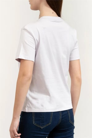 SS Classic Graphic Tee Kadın Bisiklet Yaka T-Shirt Mor