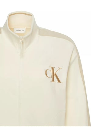 LS STRETCH TERRY FZ TRACK JACKET Kadın Krem Sweatshirt
