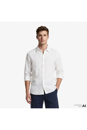 LS SOLID LINEN CLASSIC SHIRT