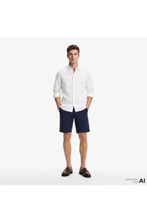 LS SOLID LINEN CLASSIC SHIRT