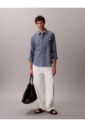 Erkek LS Chambray Classic Gömlek