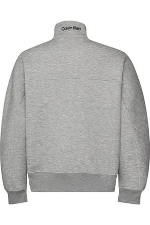 LS COTTON SPACER STRIPE RIB QTR Erkek Gri Sweatshirt