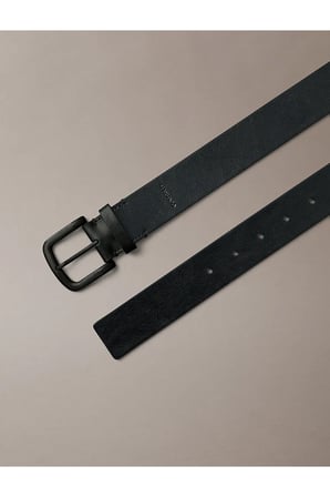 Erkek CK Round Buckle Tumbled Kemer 35mm