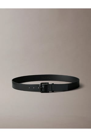 Erkek CK Round Buckle Tumbled Kemer 35mm