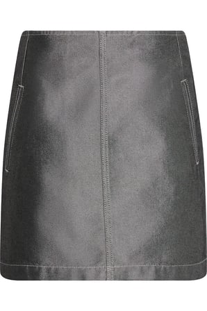 A LINE SKIRT DENIM SHINE Kadın Siyah Etek