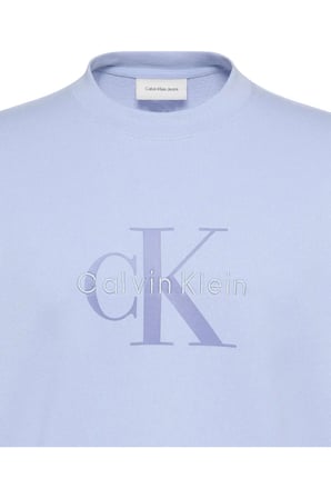 LS EU 350TERRY MONOLOGO CN SWTSH Erkek Mavi Sweatshirt