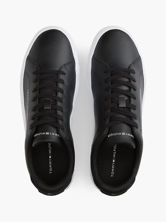 TOMMY HILFIGER Erkek Marka Logolu Günlük Kullanıma Uygun Siyah Sneaker FM0FM05904 BDS