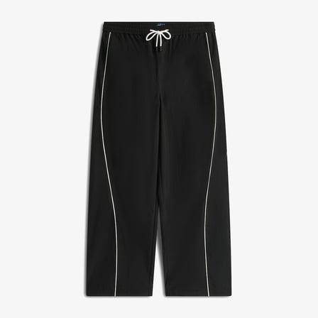 Tommy Hilfiger Theo Parachute Track Erkek Siyah Pantolon