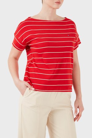 Tommy Hilfiger Bayan T Shirt WW0WW49723 0E4
