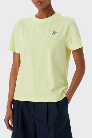 Tommy Hilfiger Pamuklu Logolu Regular Fit Bisiklet Yaka T Shirt Bayan T SHİRT WW0WW48699 ZJE SARI