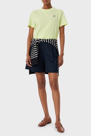 Tommy Hilfiger Pamuklu Logolu Regular Fit Bisiklet Yaka T Shirt Bayan T SHİRT WW0WW48699 ZJE SARI