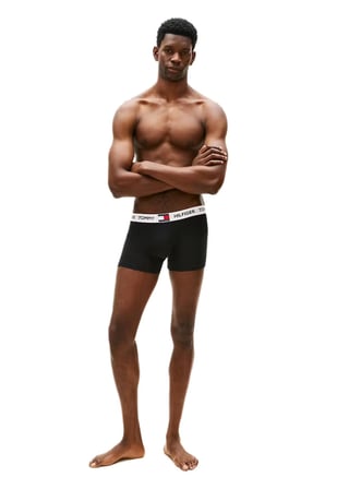Tommy Hilfiger Erkek Siyah 3'lü Boxer UM0UM03835