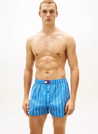 3P WOVEN BOXER PRINT Erkek Pembe Boxer - UM0UM03898