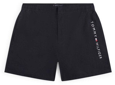 TOMMY HILFIGER Erkek Marka Logolu Günlük Kullanıma Uygun Lacivert Deniz Şortu UM0UM03737 DW5