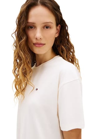 Tommy Hilfiger Kadın Bej Desenli Şortlu Pijama Takımı UW0UW05760