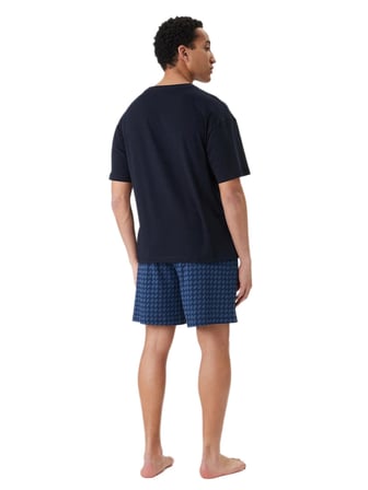 Tommy Hilfiger Erkek Siyah Şortlu Pijama Takımı UM0UM03834 
