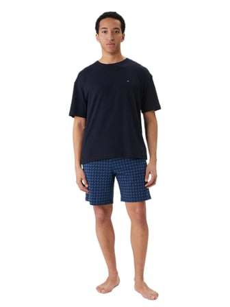 Tommy Hilfiger Erkek Siyah Şortlu Pijama Takımı UM0UM03834 