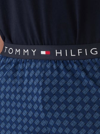 Tommy Hilfiger Erkek Siyah Şortlu Pijama Takımı UM0UM03834 