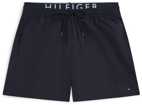 TOMMY HILFIGER Erkek Marka Logolu Günlük Kullanıma Uygun Lacivert Deniz Şortu UM0UM03749 DW5