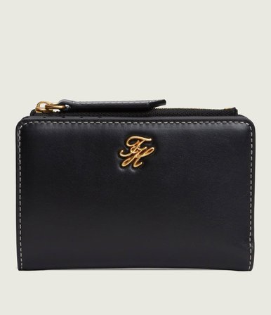 TH SCRIPT LEATHER BIFOLD Kadın Siyah Cüzdan - AW0AW18490