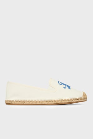 Tommy Hilfiger Logolu Nakış İşlemeli Kanvas Espadril Ayakkabı Bayan AYAKKABI FW0FW09240 YBL BEYAZ