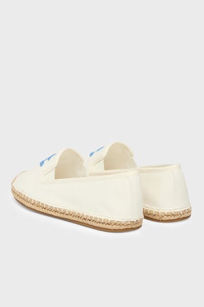 Tommy Hilfiger Logolu Nakış İşlemeli Kanvas Espadril Ayakkabı Bayan AYAKKABI FW0FW09240 YBL BEYAZ