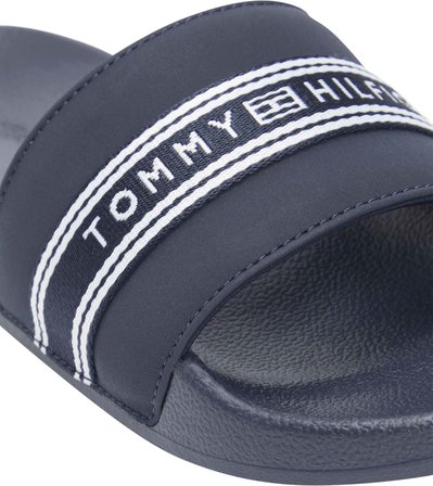 TOMMY HILFIGER Kadın Marka Logolu Günlük Kullanıma Uygun Mavi Terlik FW0FW09359 DW6