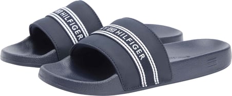 TOMMY HILFIGER Kadın Marka Logolu Günlük Kullanıma Uygun Mavi Terlik FW0FW09359 DW6