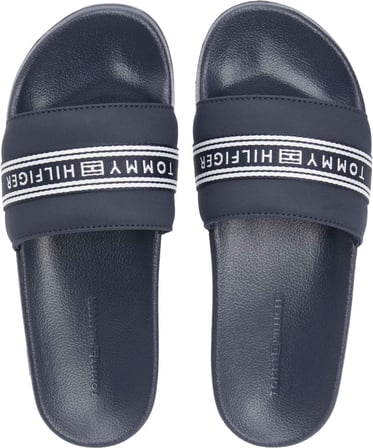 TOMMY HILFIGER Kadın Marka Logolu Günlük Kullanıma Uygun Mavi Terlik FW0FW09359 DW6