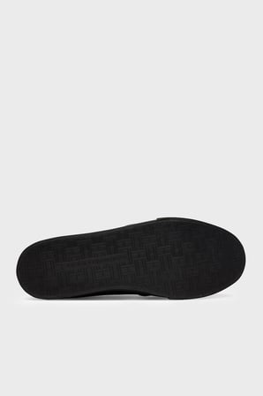 Tommy Hilfiger Logolu Deri Karışımlı Sneaker Ayakkabı Erkek AYAKKABI FM0FM05814 BDS SİYAH