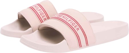 TOMMY HILFIGER Kadın Marka Logolu Günlük Kullanıma Uygun Pembe Terlik FW0FW09359 TQN