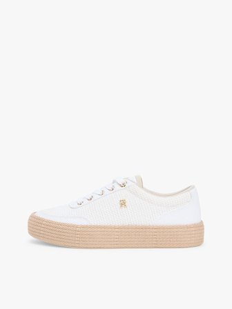 TH FOXING PLATFORM ROPE Kadın Beyaz Sneakers - FW0FW09173