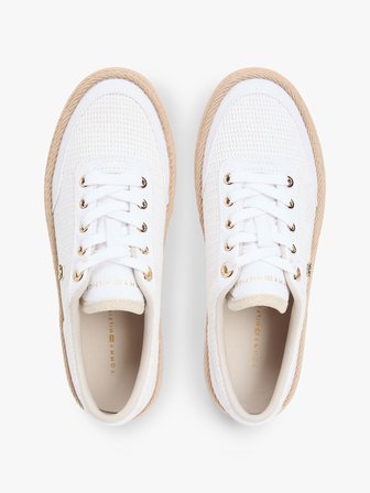 TH FOXING PLATFORM ROPE Kadın Beyaz Sneakers - FW0FW09173