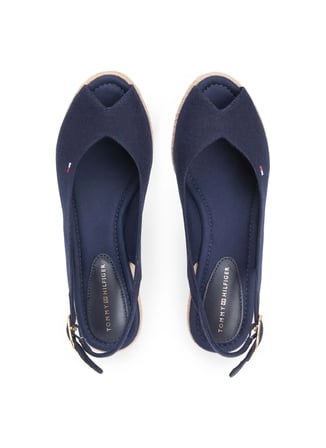 Tommy Hilfiger Lacivert Kadın Dolgu Topuk Ayakkabı FW0FW09228DW6