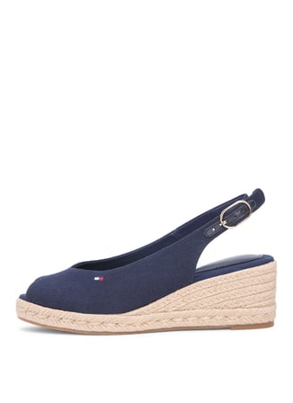 Tommy Hilfiger Lacivert Kadın Dolgu Topuk Ayakkabı FW0FW09228DW6