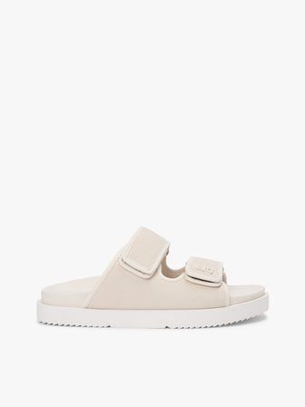 DOUBLE STRAP NUBUCK SANDAL Kadın Bej Terlik - FW0FW09298