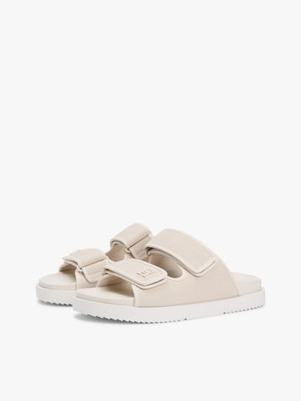 DOUBLE STRAP NUBUCK SANDAL Kadın Bej Terlik - FW0FW09298
